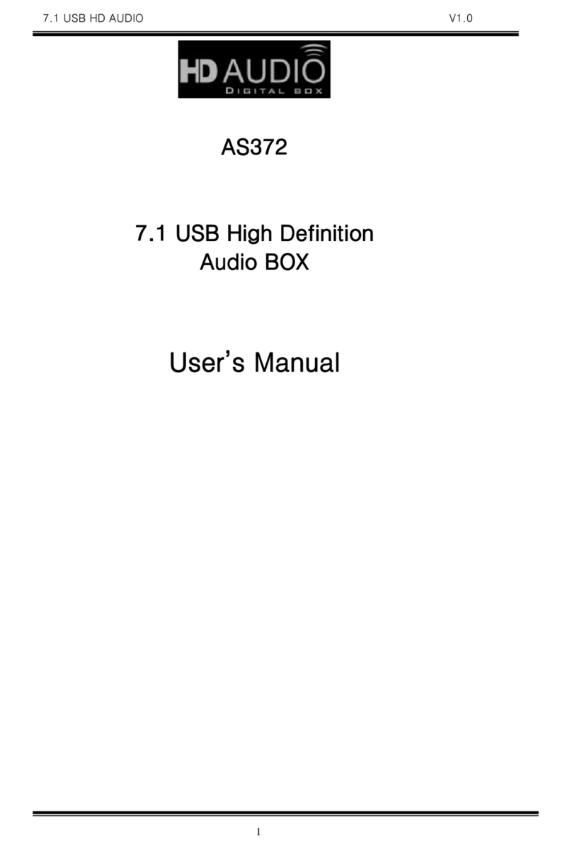 HD Audio AS372 user manual