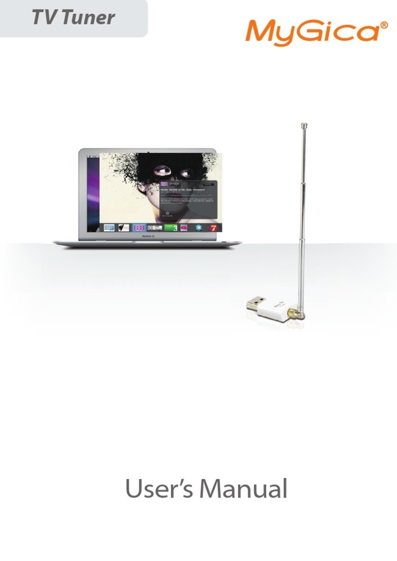 MyGica DVB-T Mac TV Stick T936i user manual