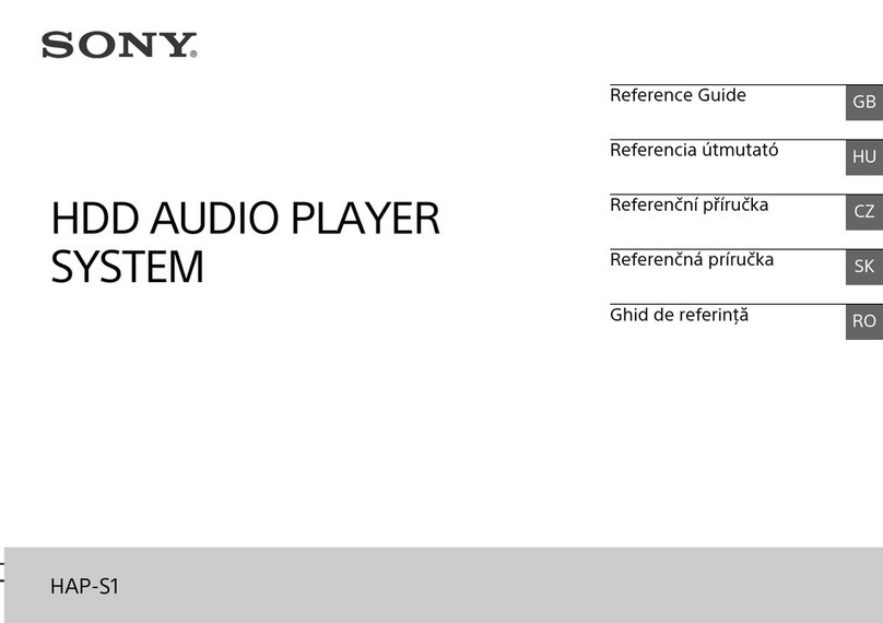 Sony HAP-S1 User manual