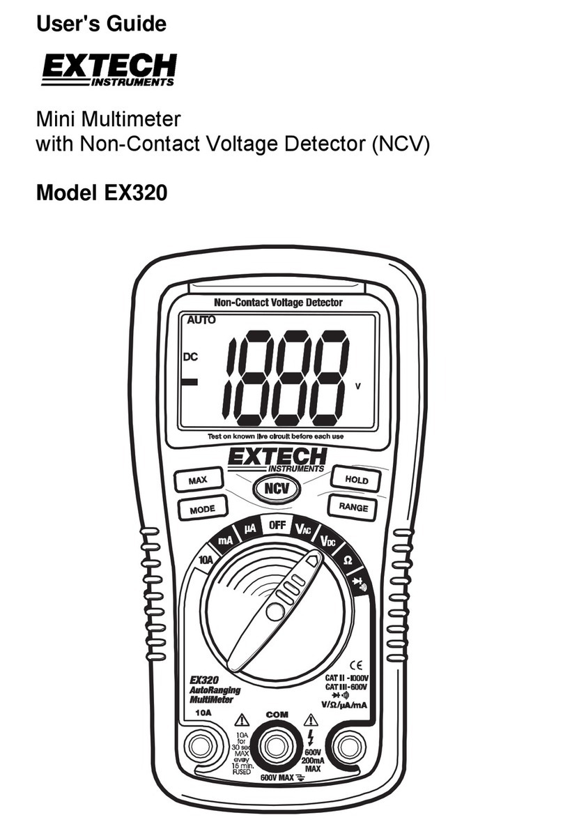 Extech Instruments EX320 User manual