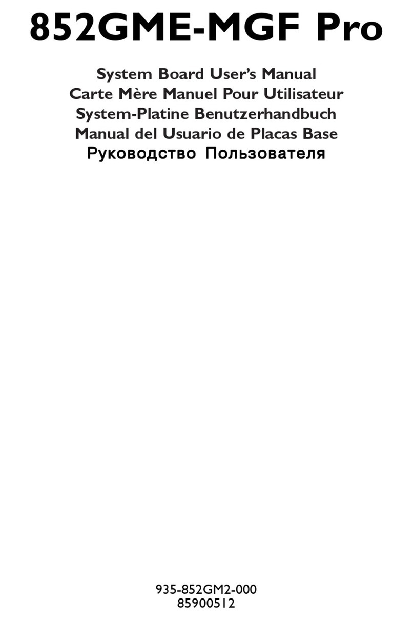 DFI 852GME-MGF Pro user manual