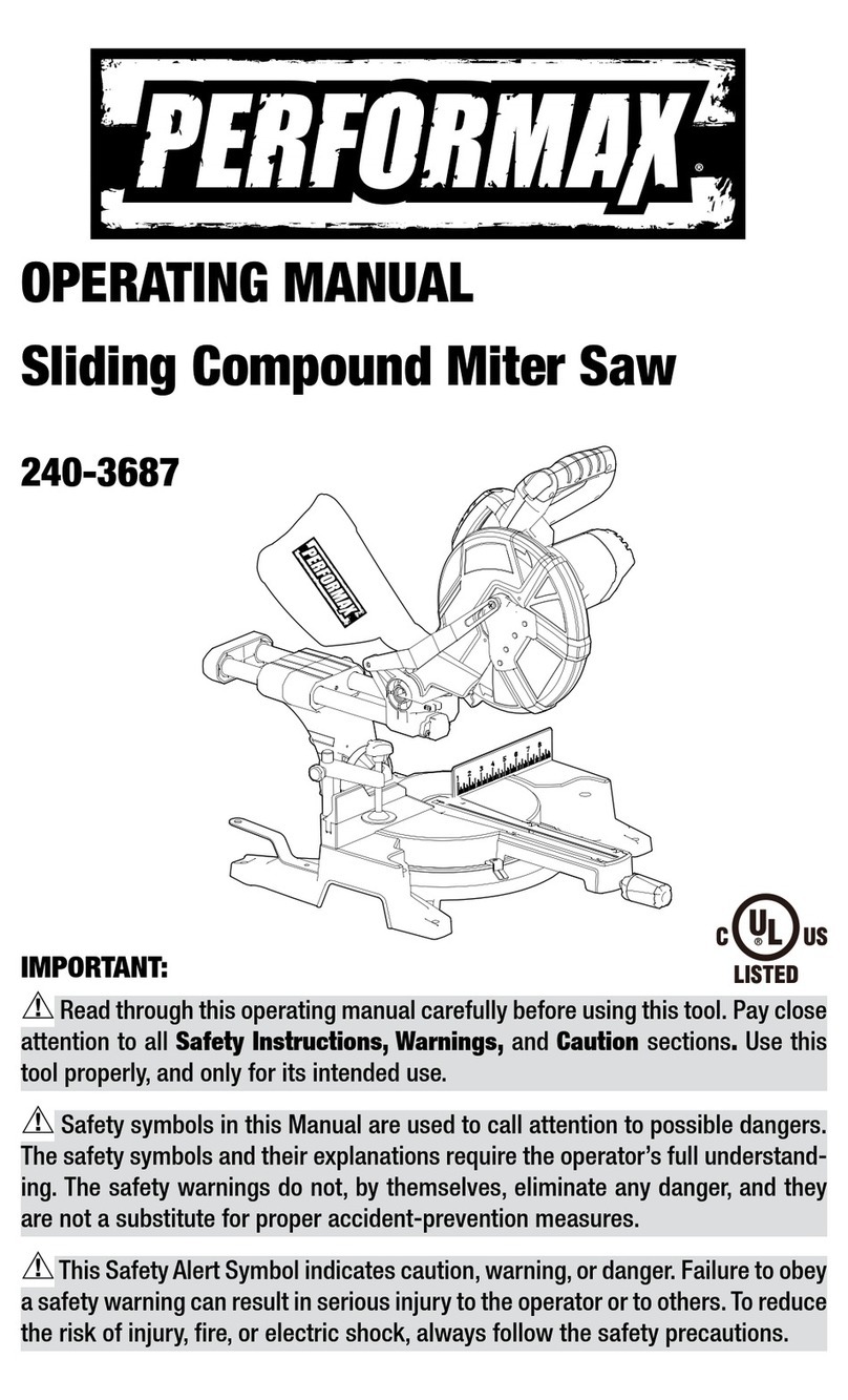 Performax 240-3687 User manual