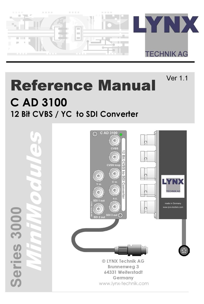 Lynx C AD 3100 Reference manual