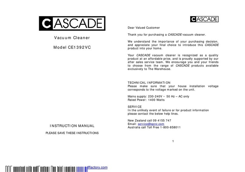 Cascade CE1392VC User manual