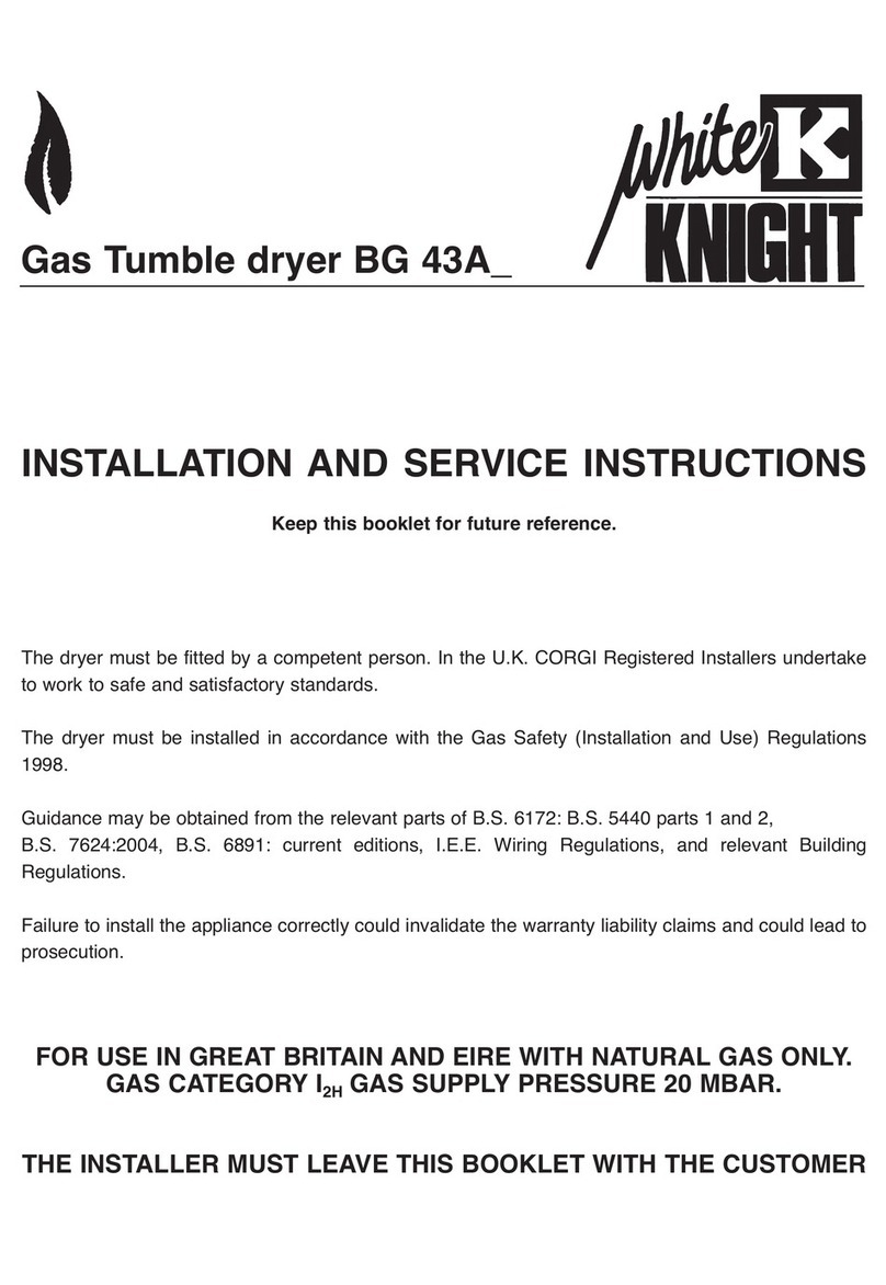 White Knight BG 43A Quick guide