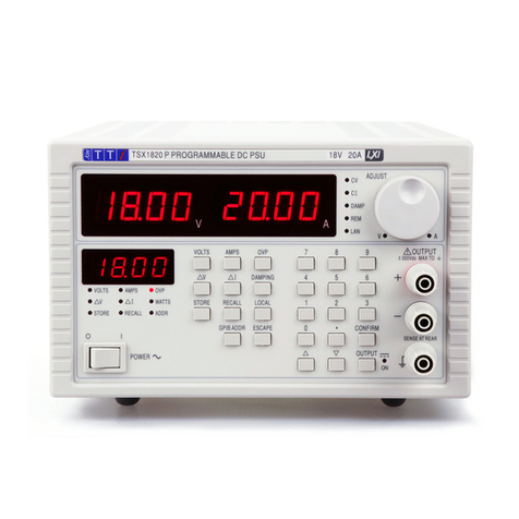 TTI TSX Series User manual