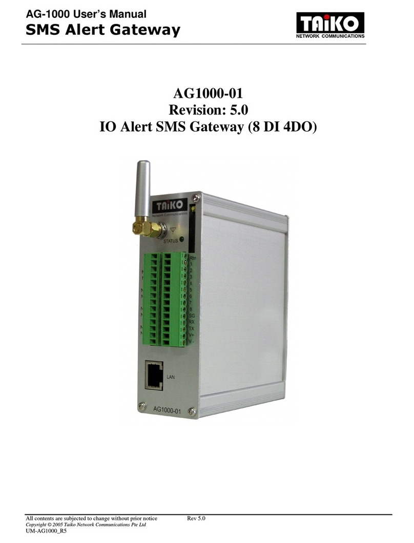 TAIKO AG-1000 User manual