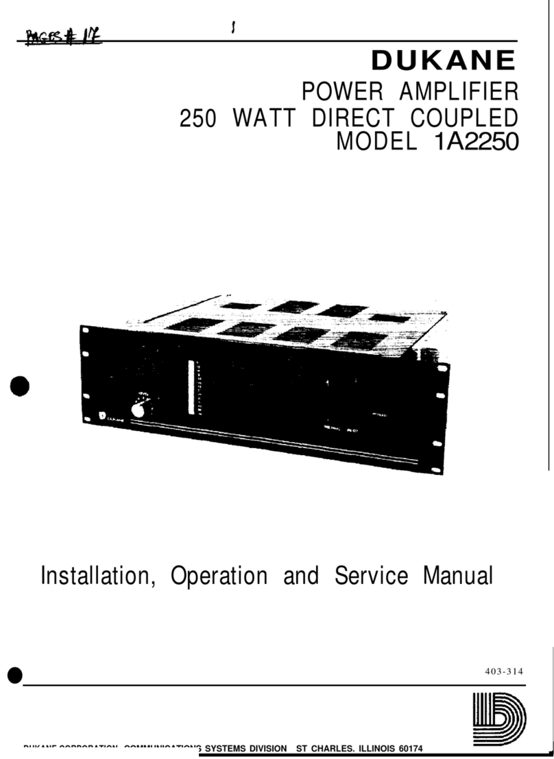 Dukane 1A2250 Setup guide