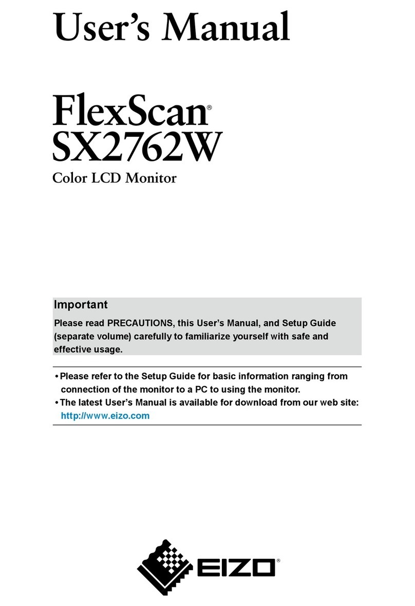 Eizo FLEXSCAN SX2762W User manual Eizo FLEXSCAN SX2762W User manual