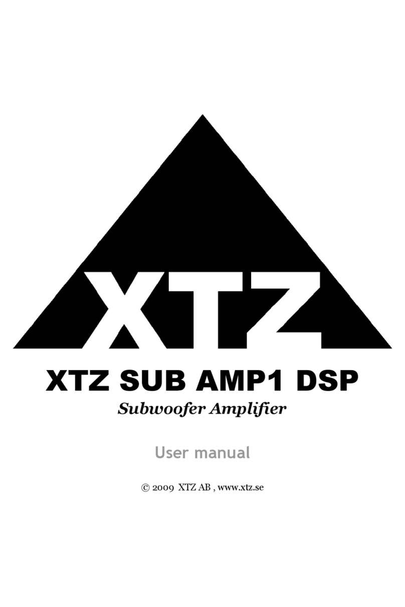 XTZ SUB AMP1 DSP user manual