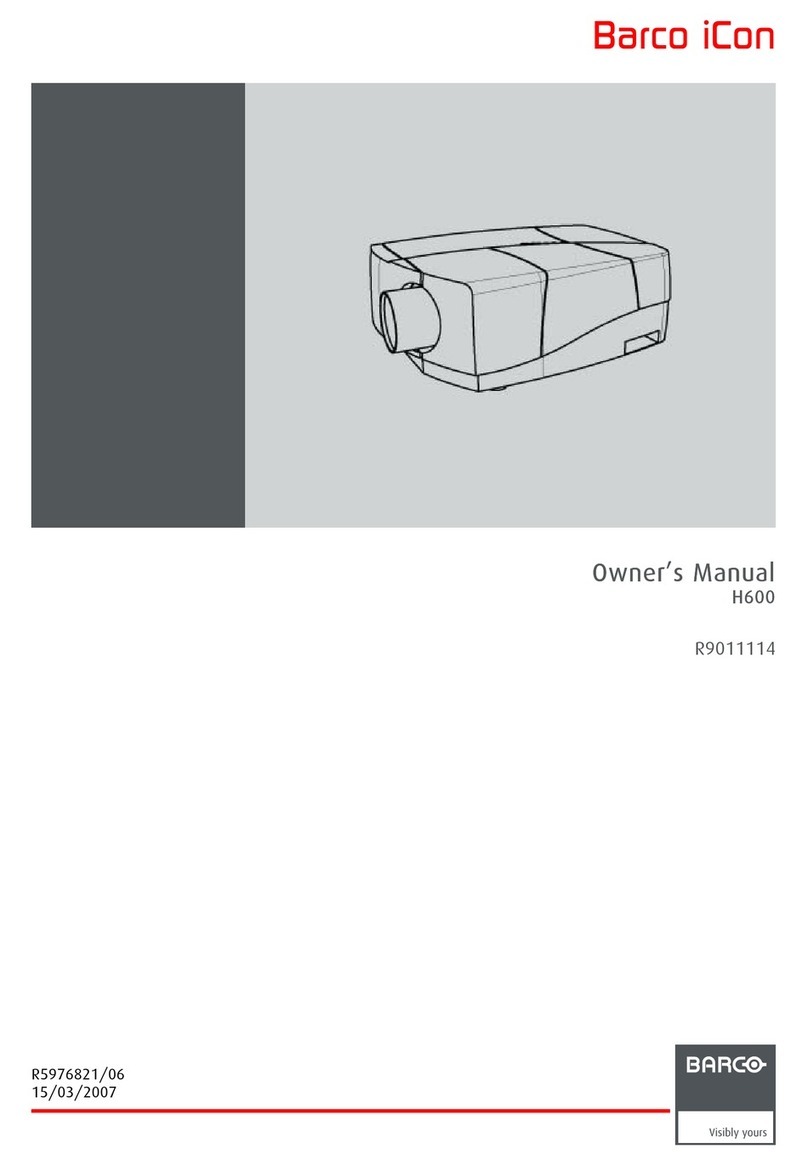 Barco iCon H600 User manual
