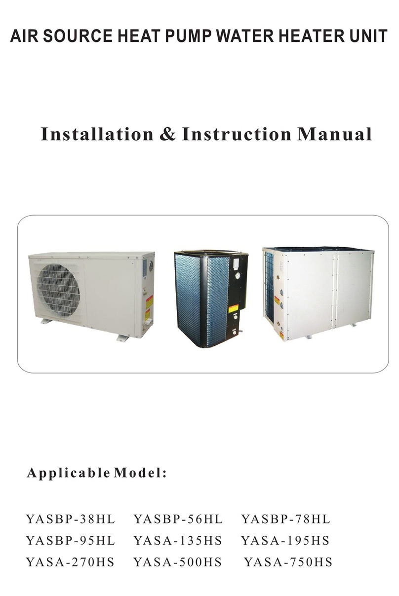 Afrigreen YASBP-38HL Installation and instruction manual