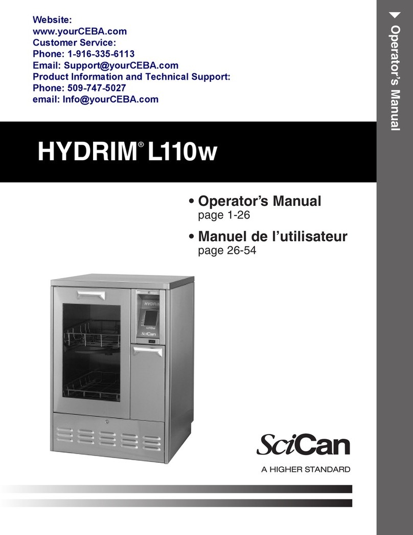 SciCan HYDRIM L110w Operator's manual