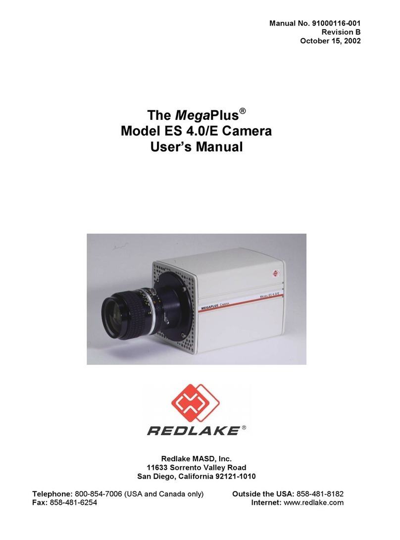Redlake MASD MegaPlus ES 4.0/E User manual