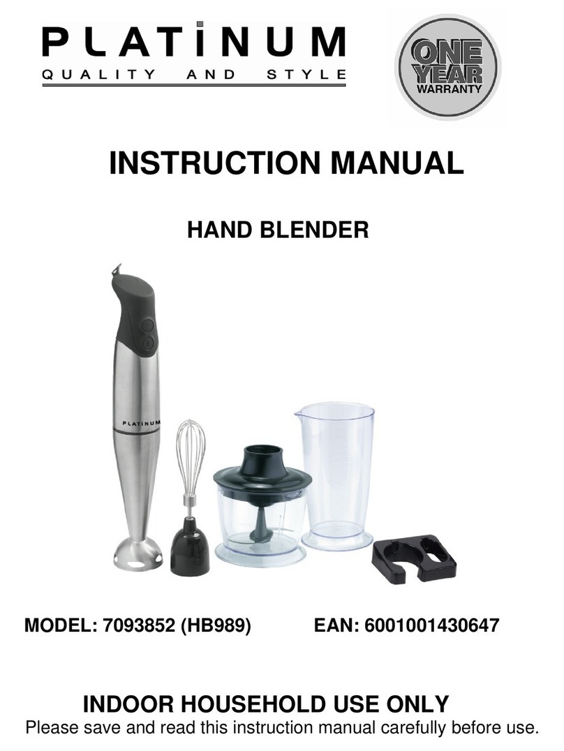 Platinum 7093852 instruction manual