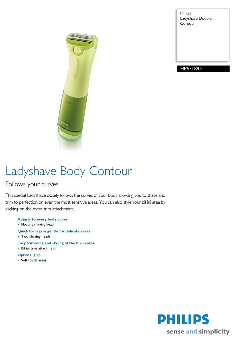 Philips ladyshave HP6318/01 Specifications
