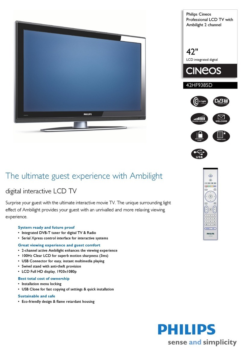 Philips CINEOS 42HF9385D User manual