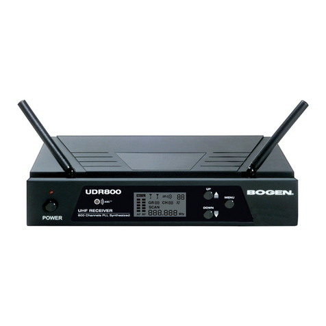 Bogen UDMS800BP User manual