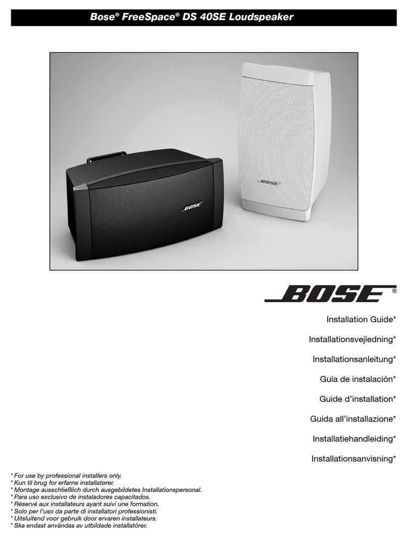 Bose FreeSpace DS 40SE User manual