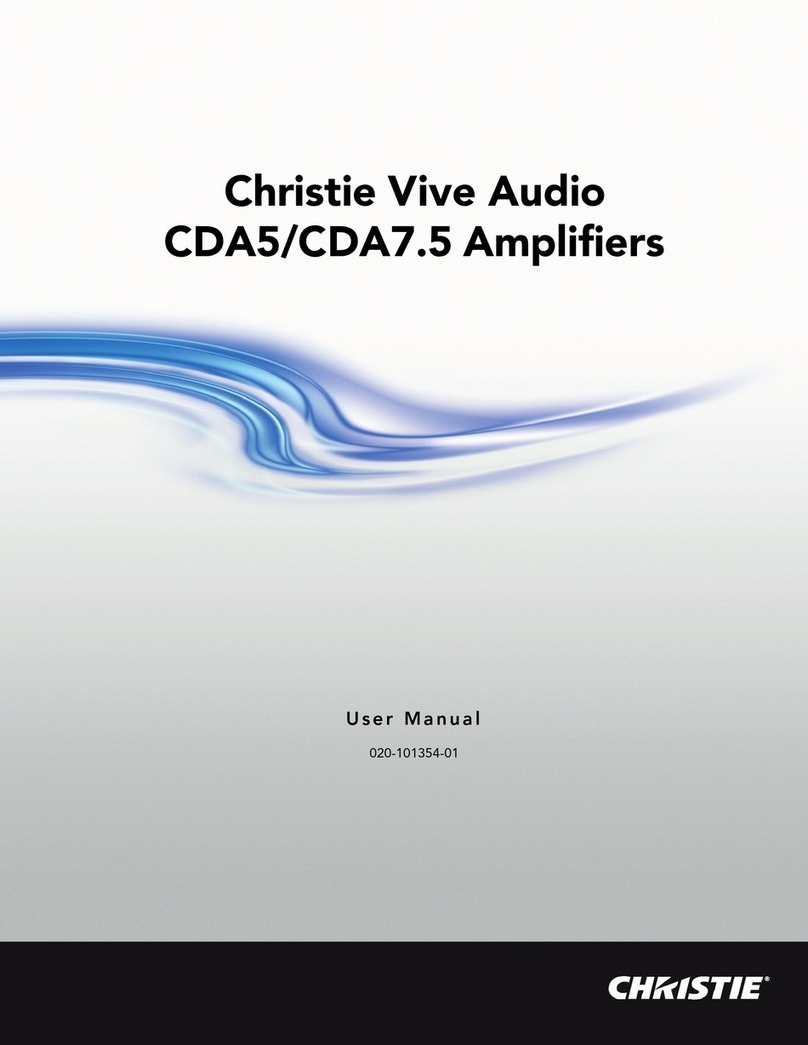 Christie Vive Audio CDA5 user manual