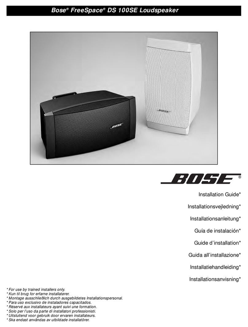 Bose FreeSpace DS 100SE User manual