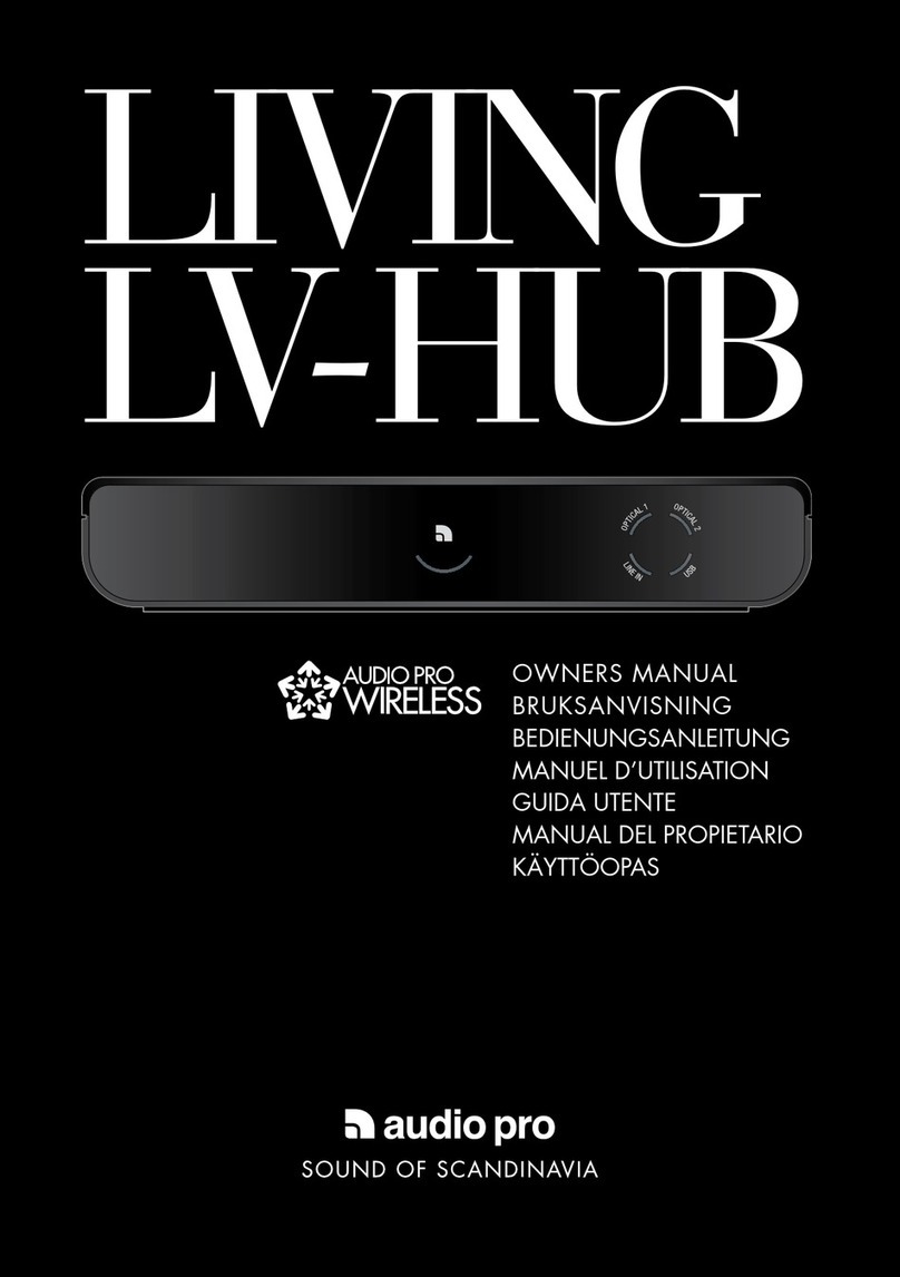 Audio Pro LV-HUB owner's manual