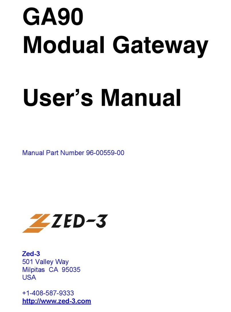 Zed-3 GA90 User manual