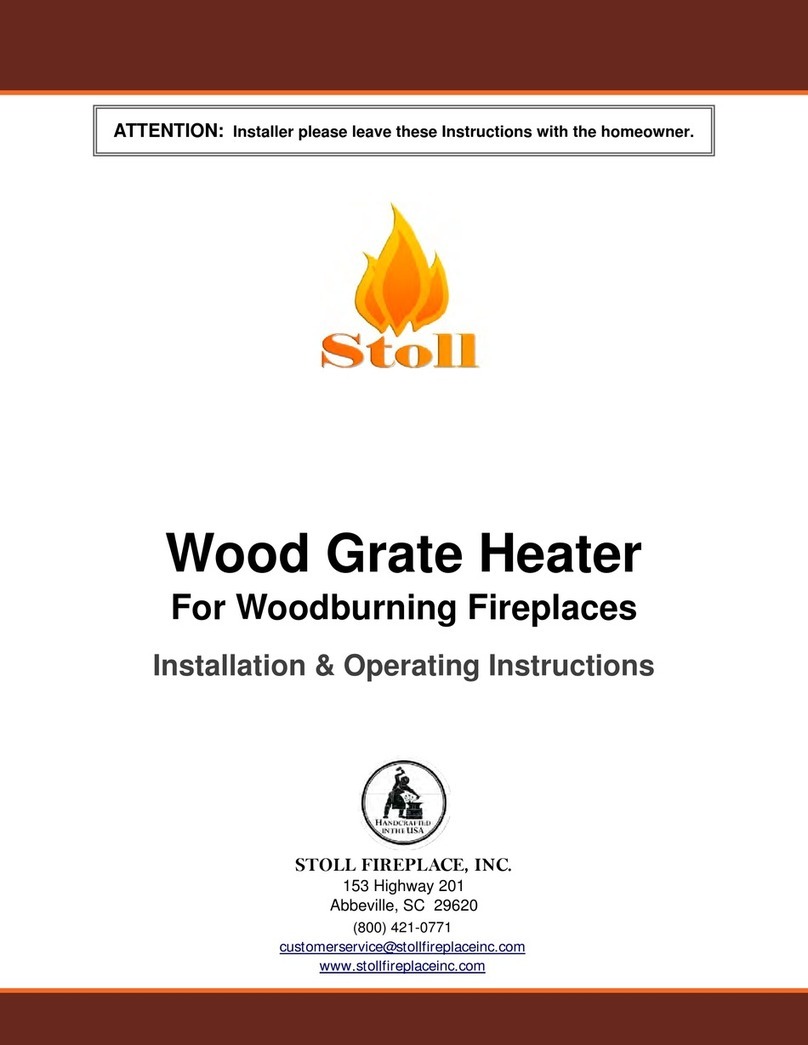 Stoll Wood Grate Heater Installation & operating instructions