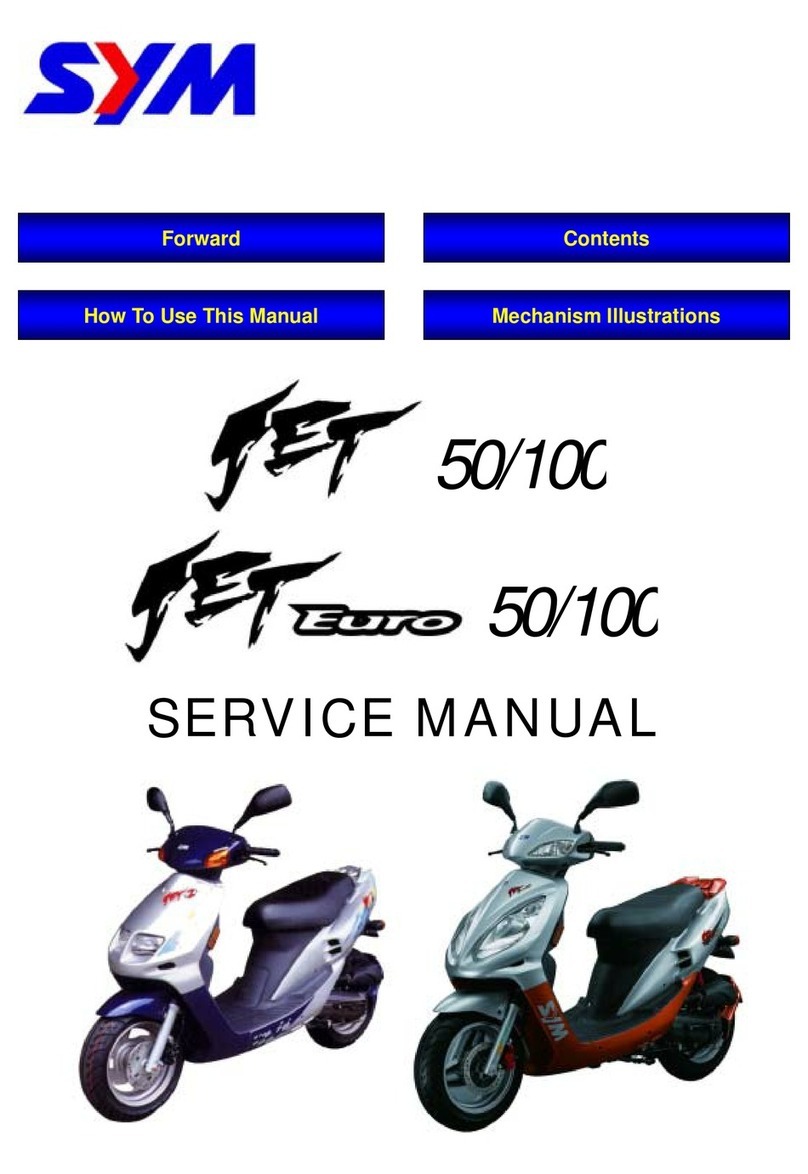 Sym Jet 100 User manual Sym Jet 100 User manual