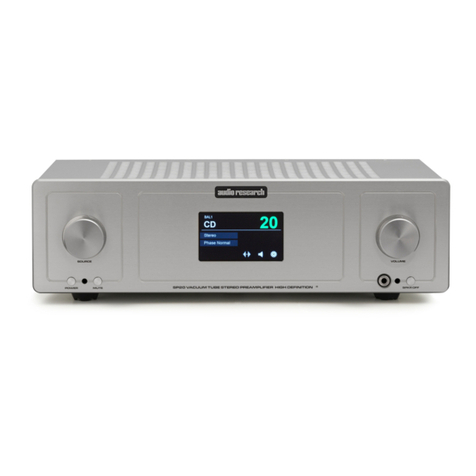 Audio Research SP20 User manual