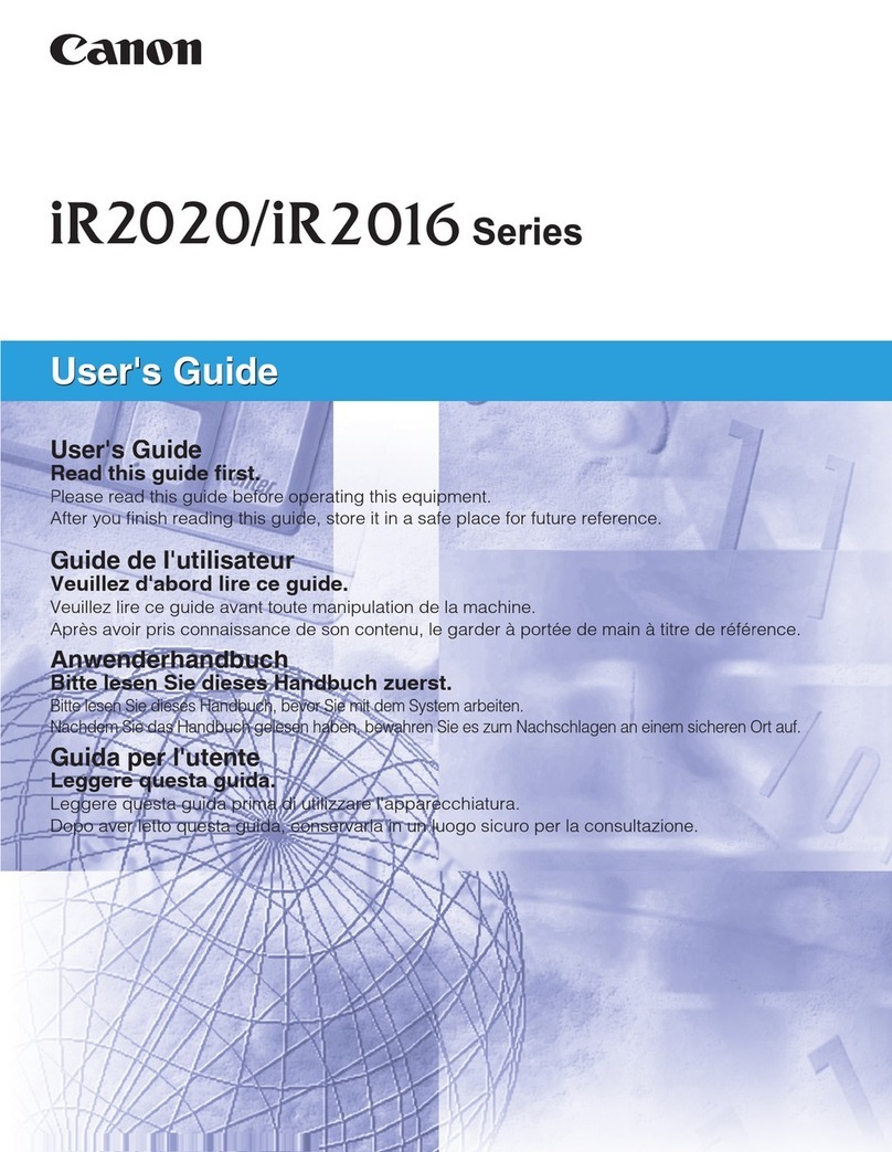 Canon iR2020 Series User manual