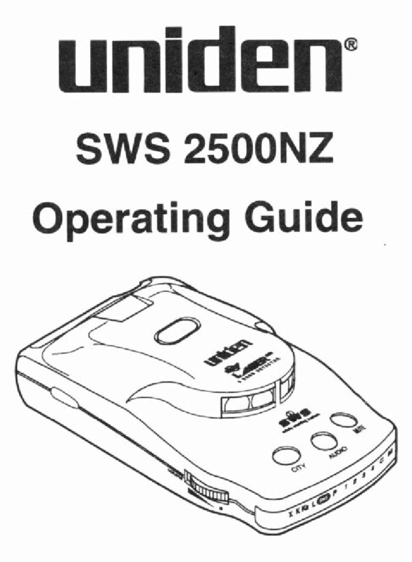 Uniden SWS 2500NZ operating guide