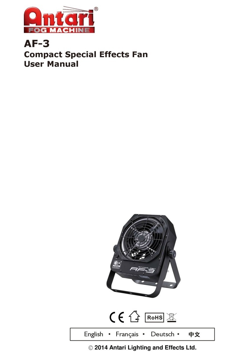 Antari AF-3 User manual