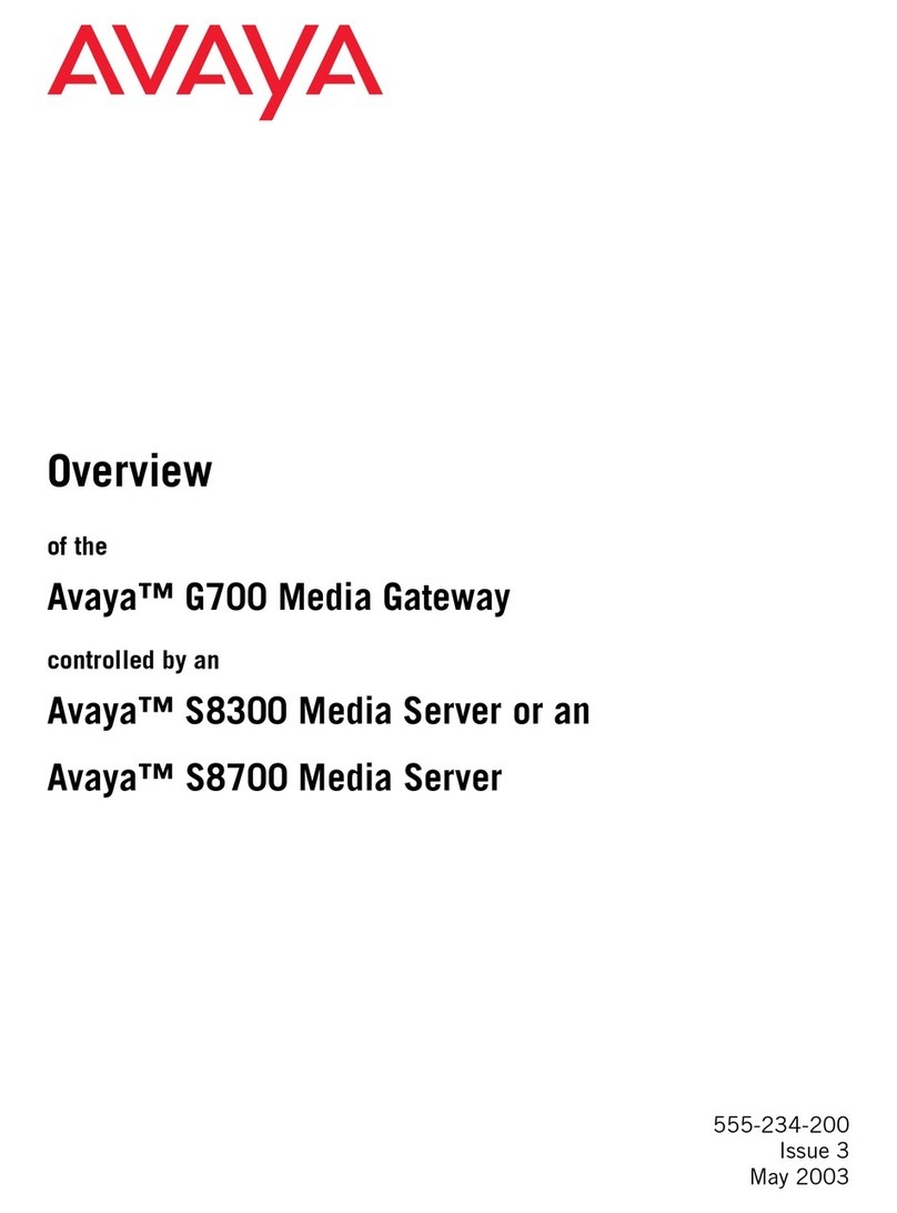 Avaya G700 Overview guide