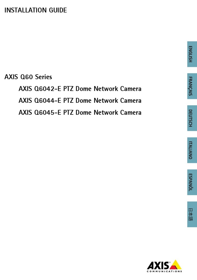 Axis AXIS Q6042-E installation guide