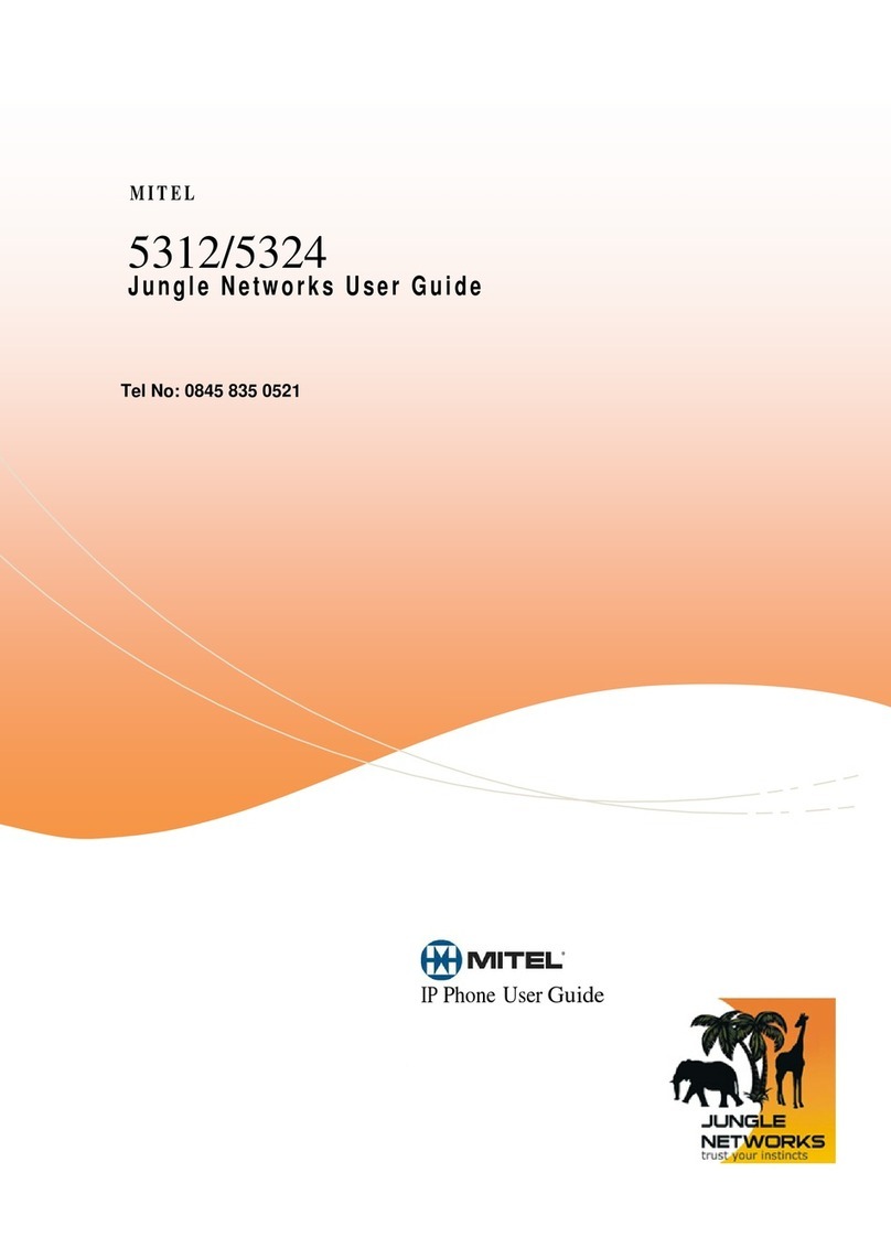 Mitel MiVoice 5312 User manual Mitel MiVoice 5312 User manual
