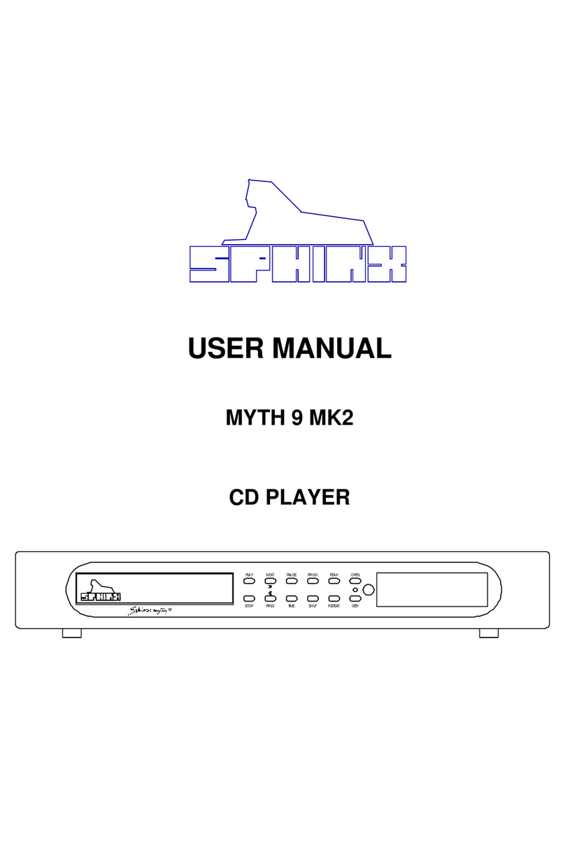 SPHINX MYTH 9 MK2 user manual