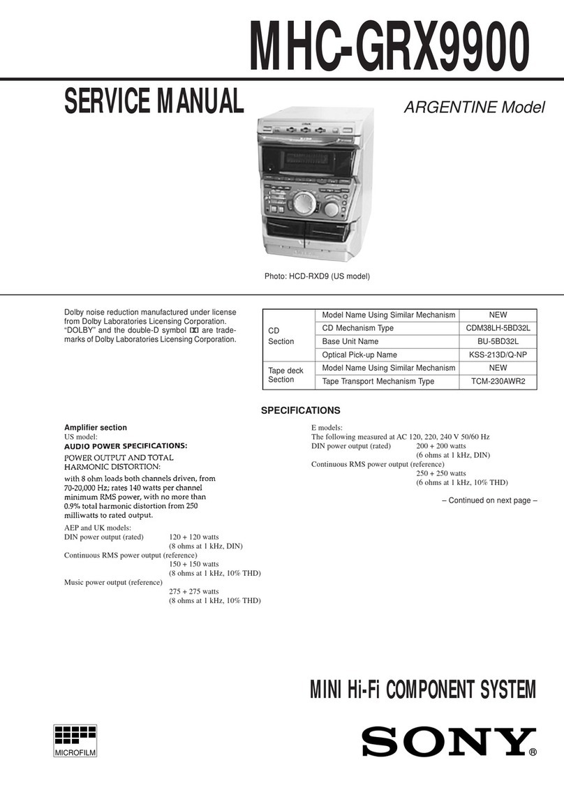 Sony MHC-GRX990 User manual