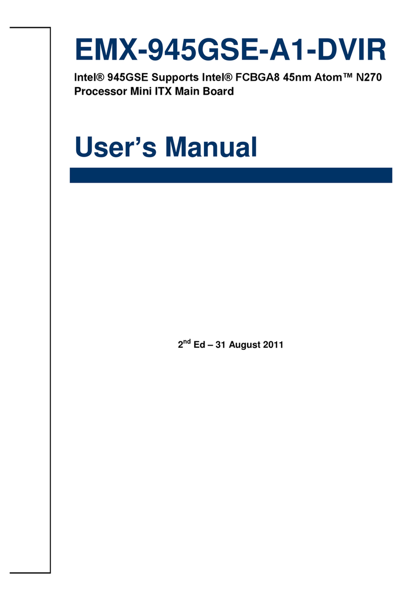 Avalue Technology EMX-945GSE-A1-DVIR User manual