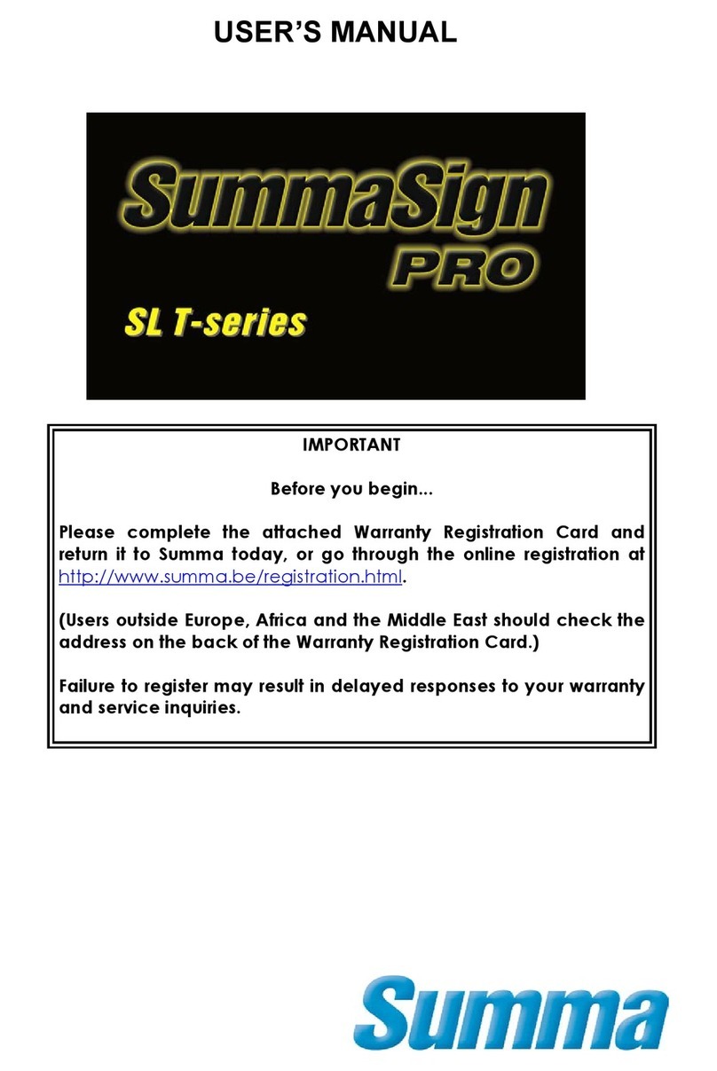 SummaSign Pro SL T-series user manual