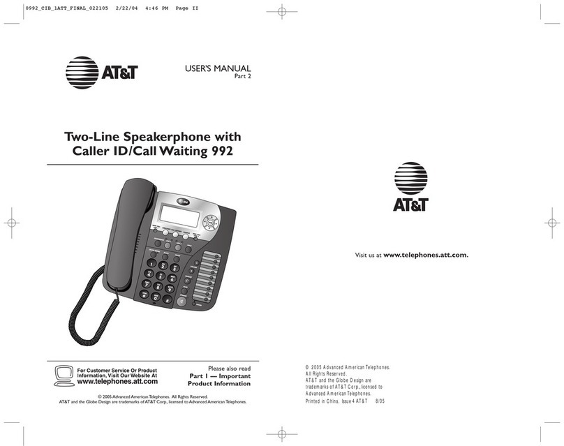 AT&T 992 User manual