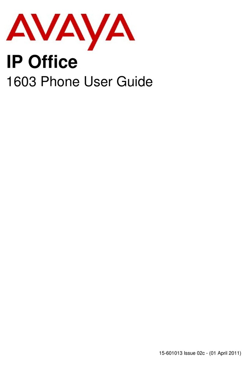 Avaya IP Office 1603 User manual