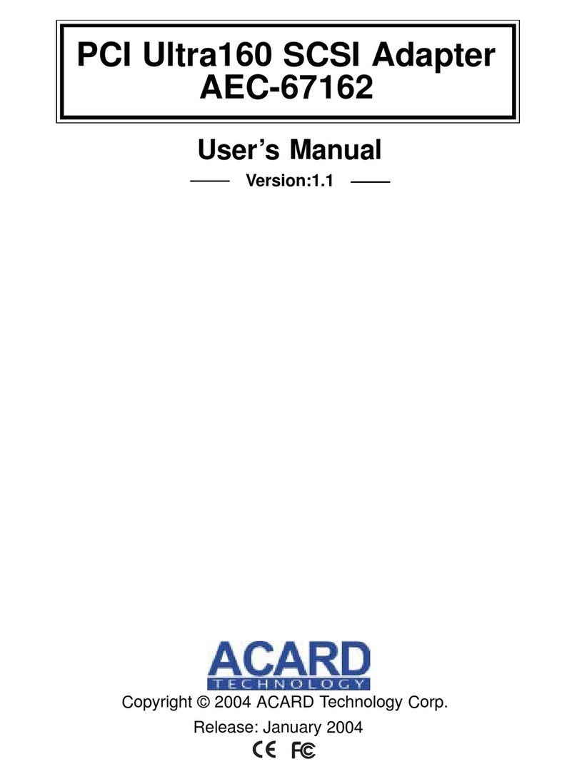 Acard AEC-67162 User manual