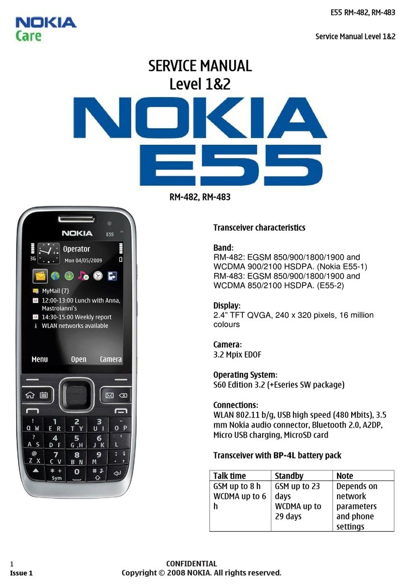Nokia E55 Service manual
