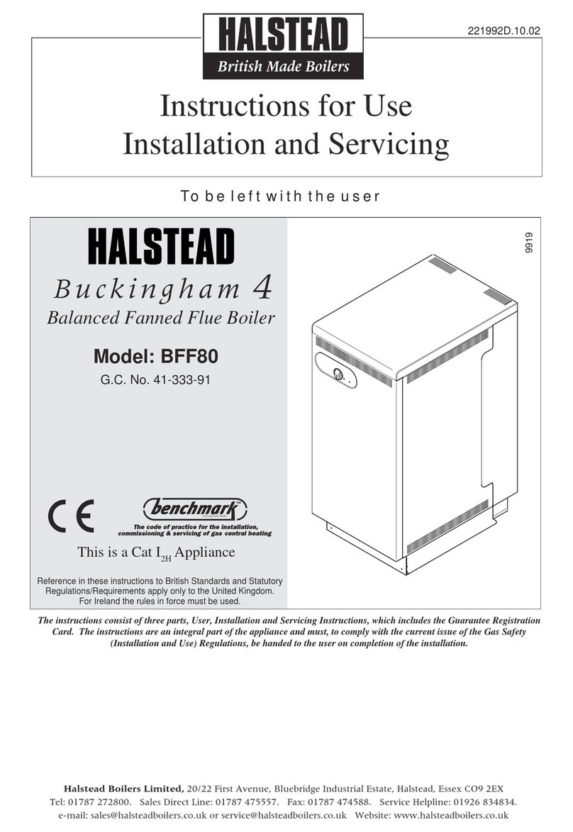 Halstead BFF80 Operating manual Halstead BFF80 Operating manual