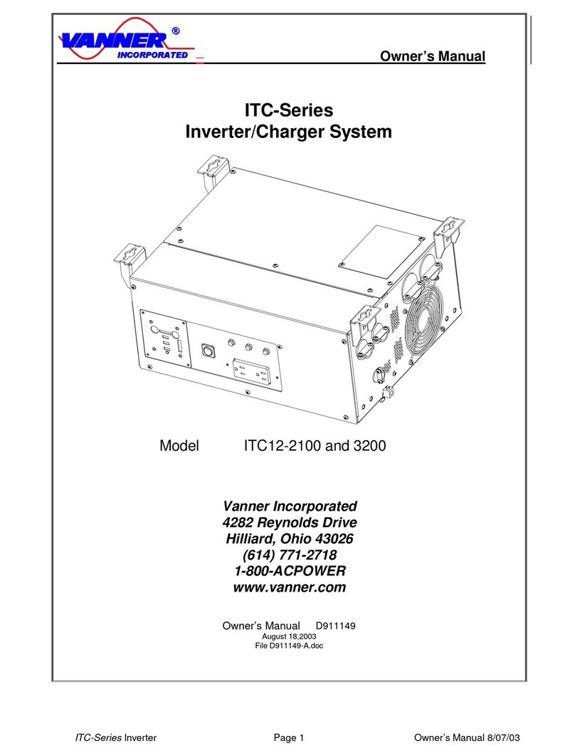 Vanner ITC-Series owner's manual