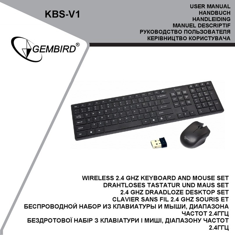 Gembird KBS-V1 user manual