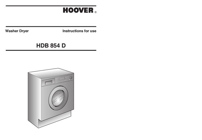 Hoover HDB 854 D User manual Hoover HDB 854 D User manual