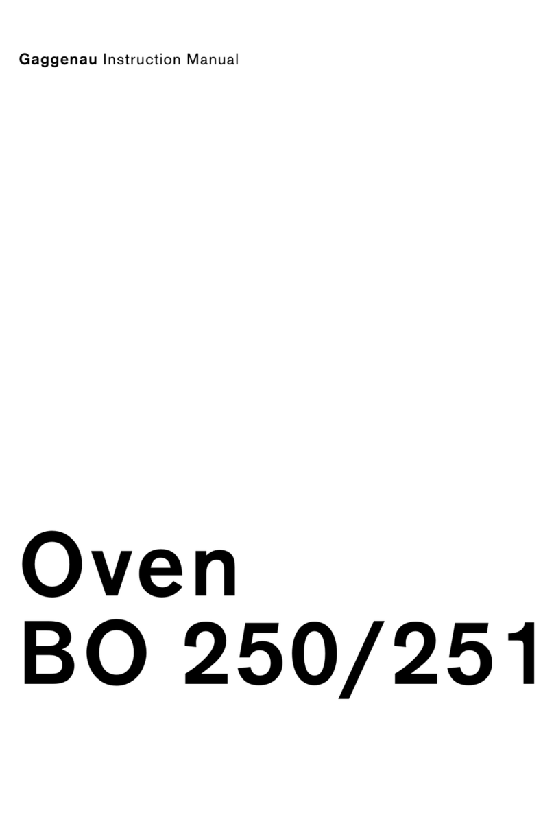 Gaggenau BO 251 instruction manual