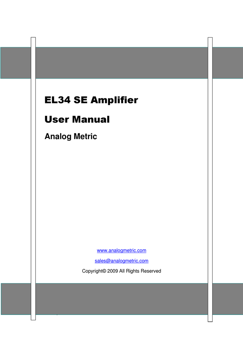 Analog Metric EL34 SE user manual